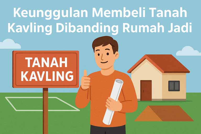 Keunggulan Membeli Tanah Kavling Dibanding Rumah Jadi