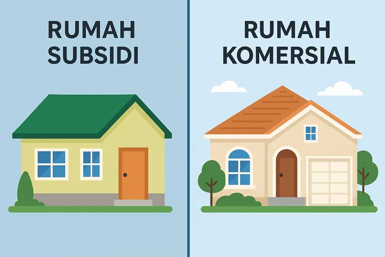 Perbedaan Rumah Subsidi dan Rumah Komersial: Mana yang Cocok untuk Anda?