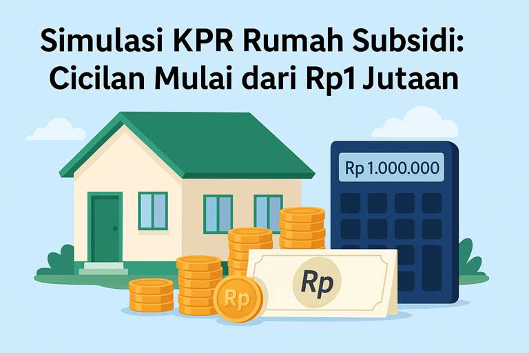 Simulasi KPR Rumah Subsidi: Cicilan Mulai dari Rp1 Jutaan