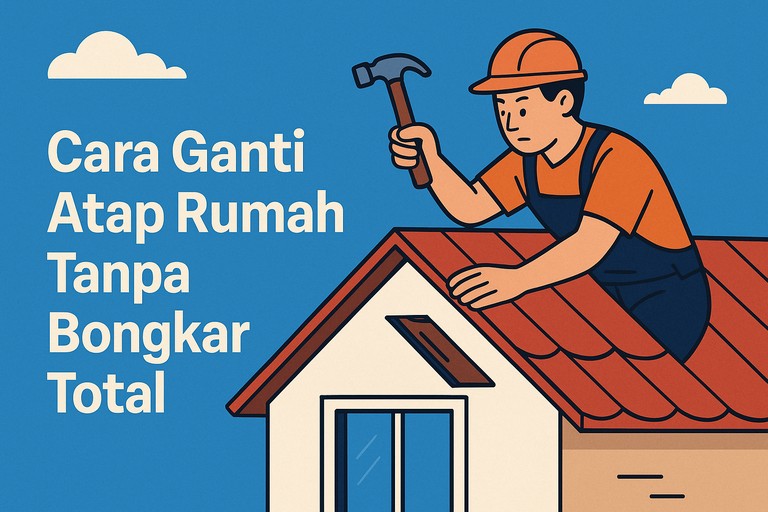 Cara Ganti Atap Rumah Tanpa Bongkar Total