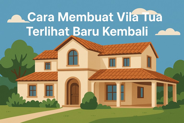 Cara Membuat Villa Tua Terlihat Baru Kembali