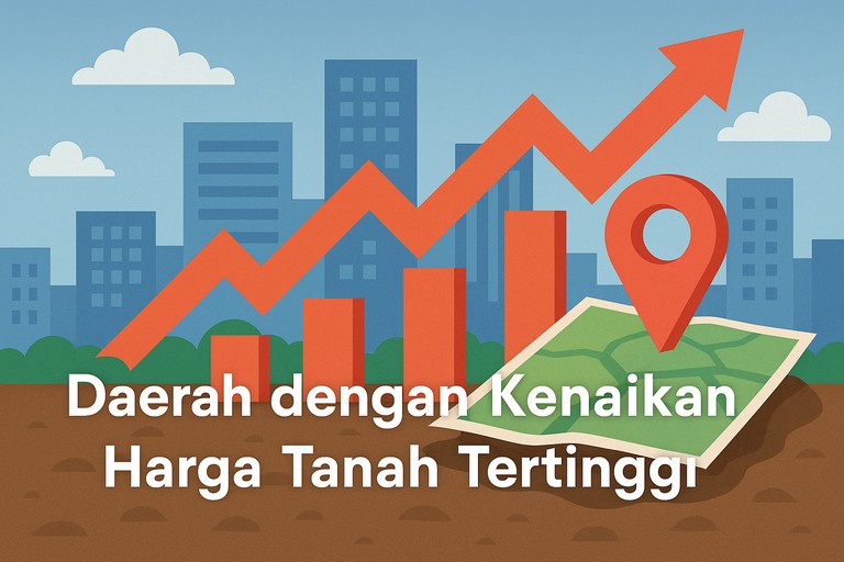 Daerah dengan Kenaikan Harga Tanah Tertinggi