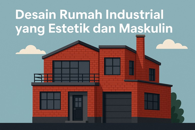 Desain Rumah Industrial yang Estetik dan Maskulin