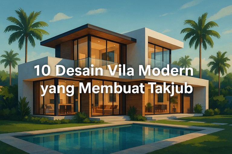 10 Desain Vila Modern yang Membuat Takjub