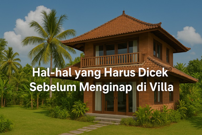 Hal-hal yang Harus Dicek Sebelum Menginap di Villa
