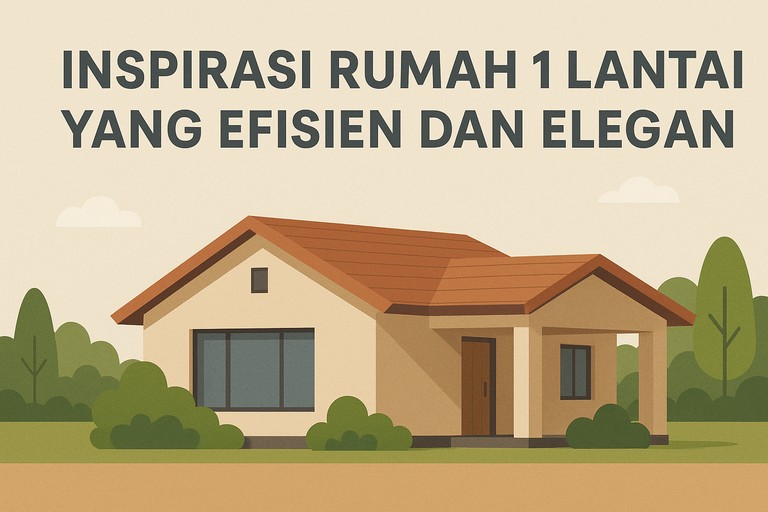 Inspirasi Rumah 1 Lantai yang Efisien dan Elegan