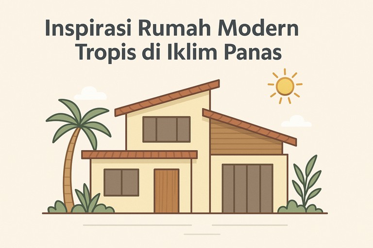 Inspirasi Rumah Modern Tropis di Iklim Panas