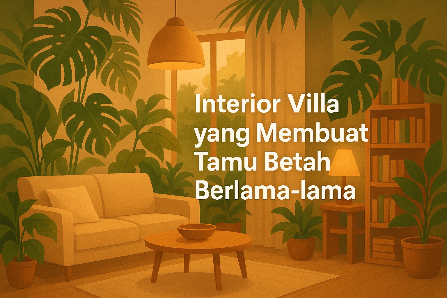 Interior Villa yang Membuat Tamu Betah Berlama-lama