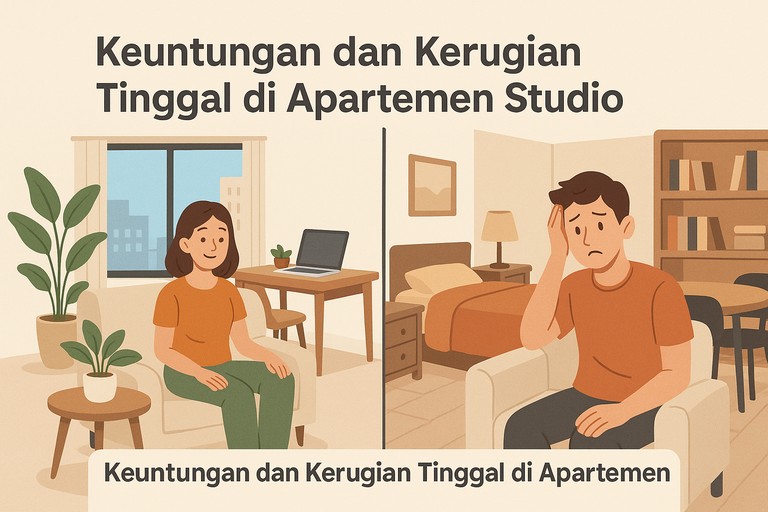 Keuntungan dan Kerugian Tinggal di Apartemen Studio