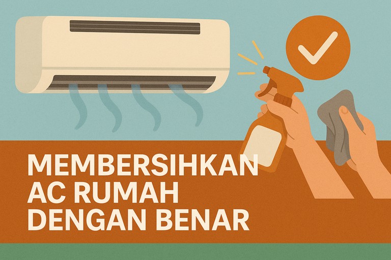 Membersihkan AC Rumah dengan Benar