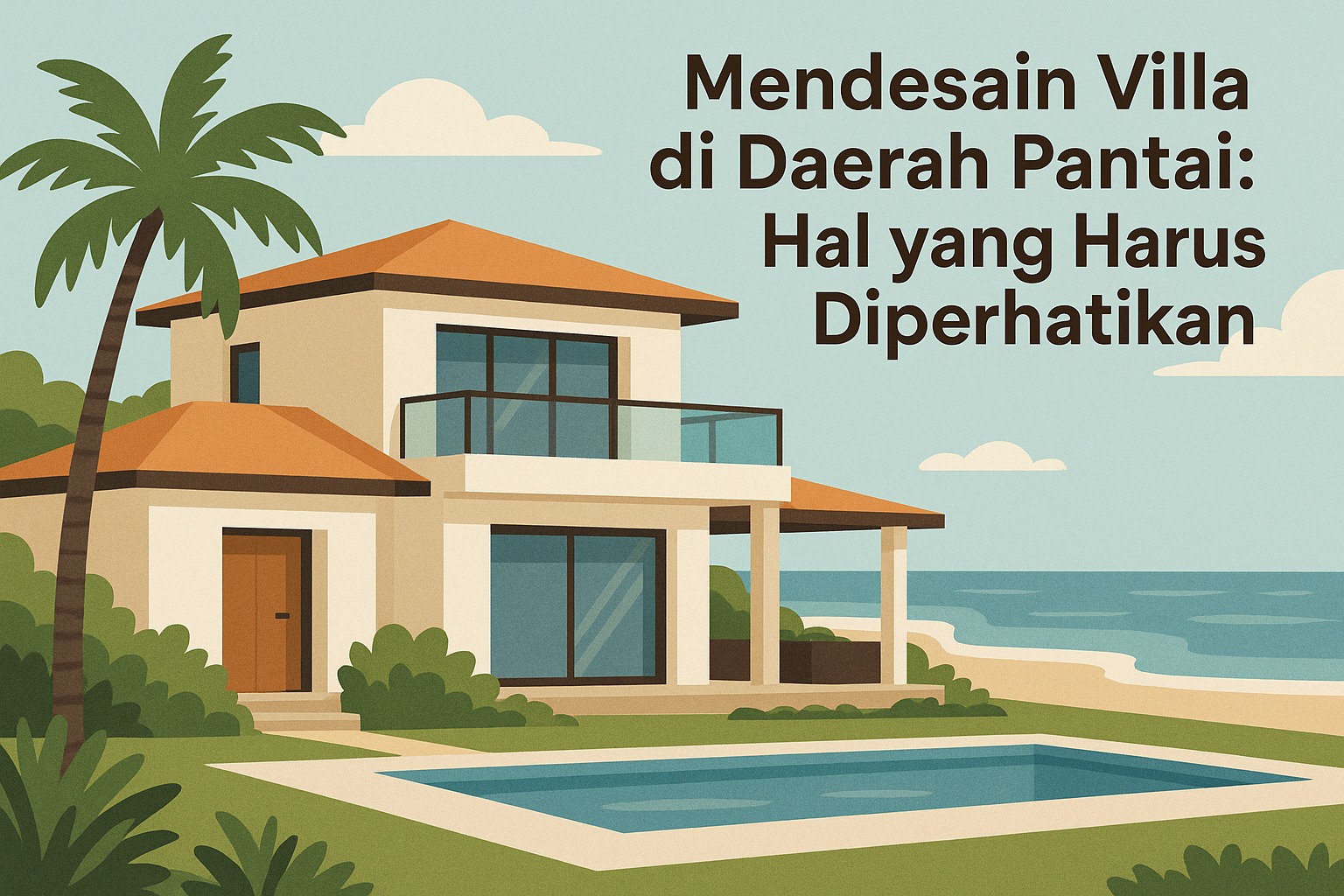 Mendesain Villa di Daerah Pantai: Hal yang Harus Diperhatikan