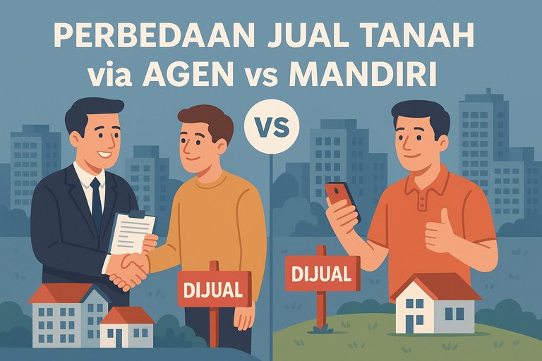 Perbedaan Jual Tanah via Agen vs Mandiri