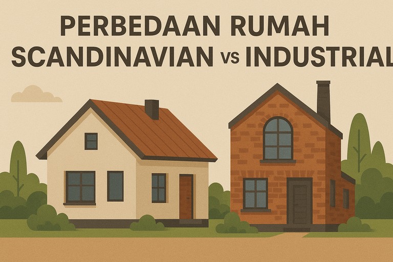 Perbedaan Rumah Scandinavian vs Industrial