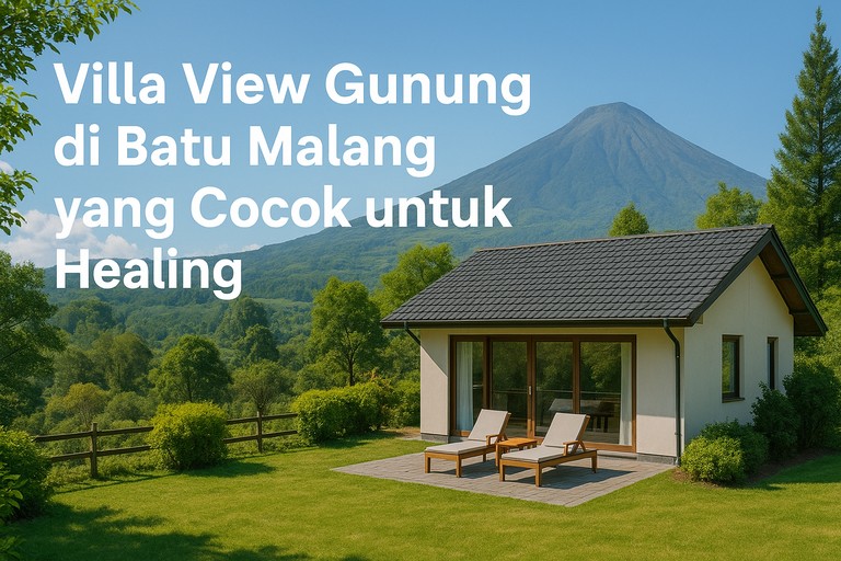 Villa View Gunung di Batu Malang yang Cocok untuk Healing