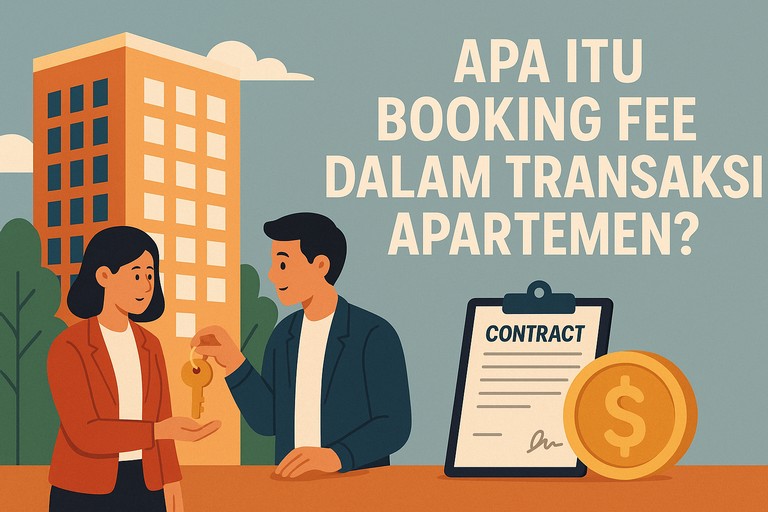 Booking fee adalah pembayaran awal untuk mengamankan unit apartemen. Pelajari fungsi, ketentuan, dan tips aman sebelum membayar booking fee dalam proses jual beli apartemen.