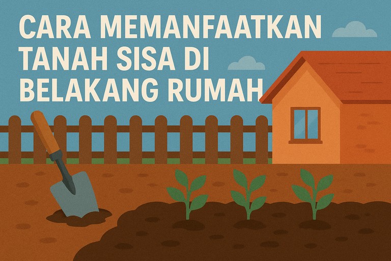Cara Memanfaatkan Tanah Sisa di Belakang Rumah
