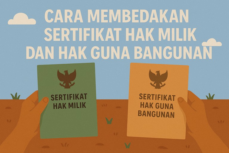 Cara Membedakan Sertifikat Hak Milik dan Hak Guna Bangunan