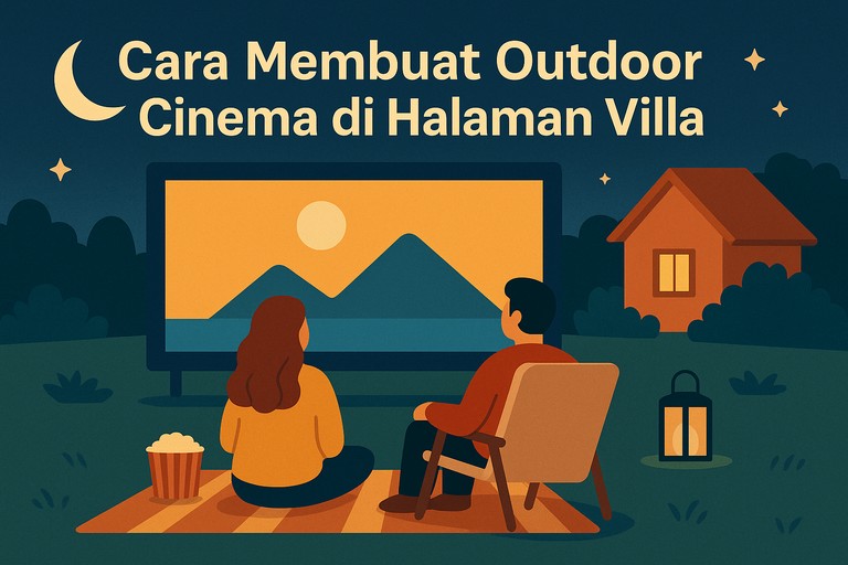 Cara Membuat Outdoor Cinema di Halaman Villa: Hiburan Seru di Udara Terbuka