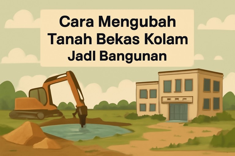 Cara Mengubah Tanah Bekas Kolam Jadi Bangunan