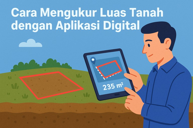 Cara Mengukur Luas Tanah dengan Aplikasi Digital