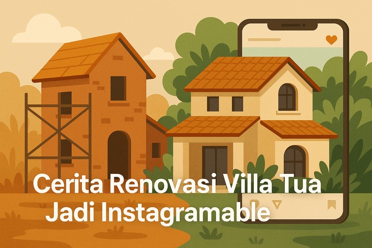 Cerita Renovasi Villa Tua Jadi Instagramable