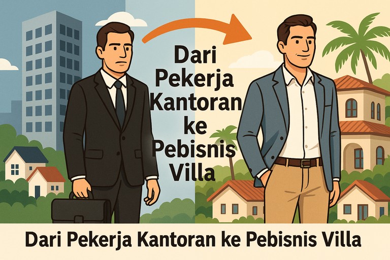 Dari Pekerja Kantoran ke Pebisnis Villa