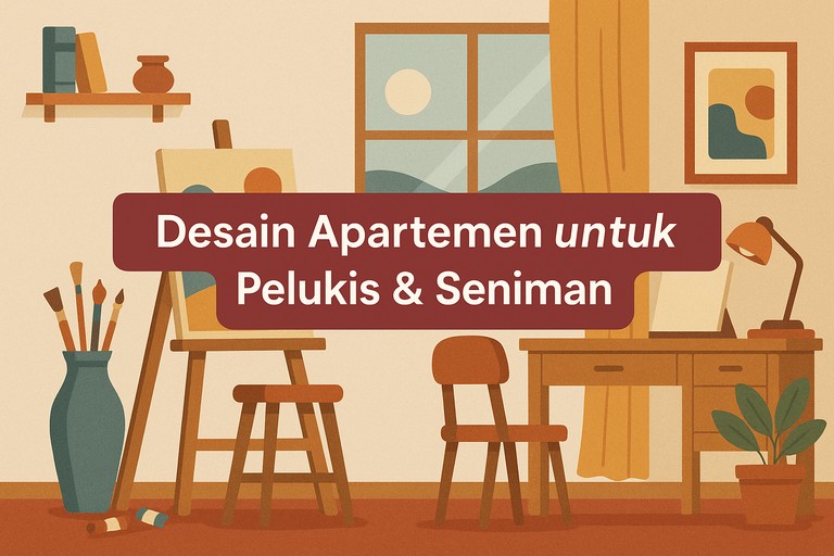 Desain Apartemen untuk Pelukis & Seniman