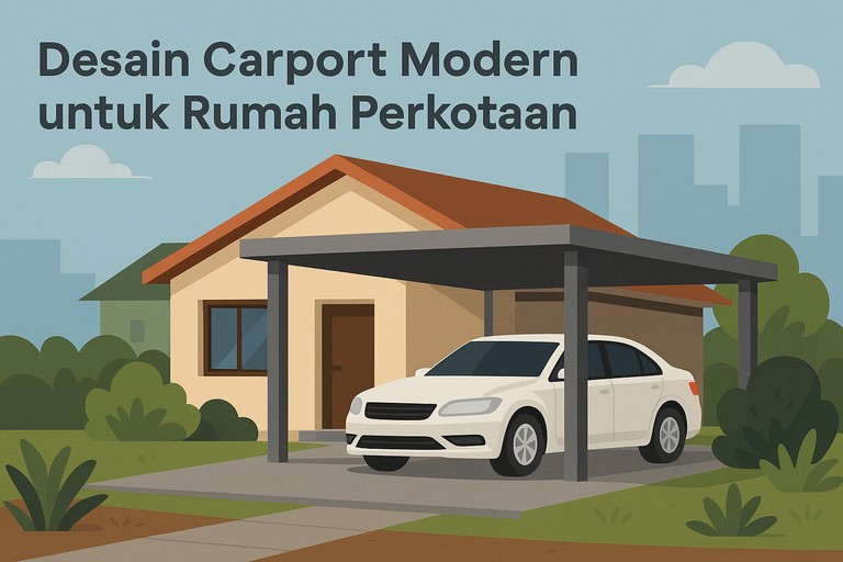 Desain Carport Modern untuk Rumah Perkotaan