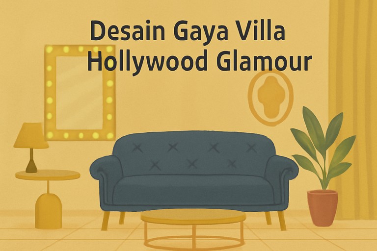 Desain Gaya Villa Hollywood Glamour