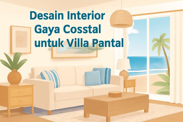 Desain Interior Gaya Coastal untuk Villa Pantai