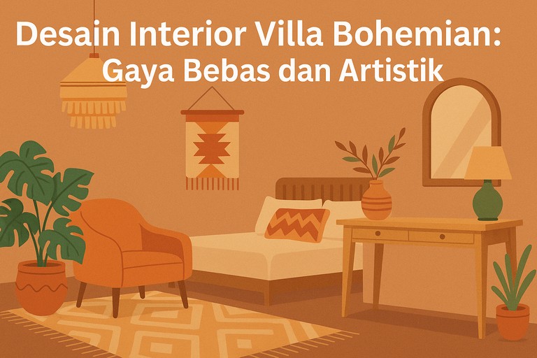 Desain Interior Villa Bohemian: Gaya Bebas dan Artistik