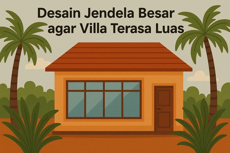 Desain Jendela Besar agar Villa Terasa Luas
