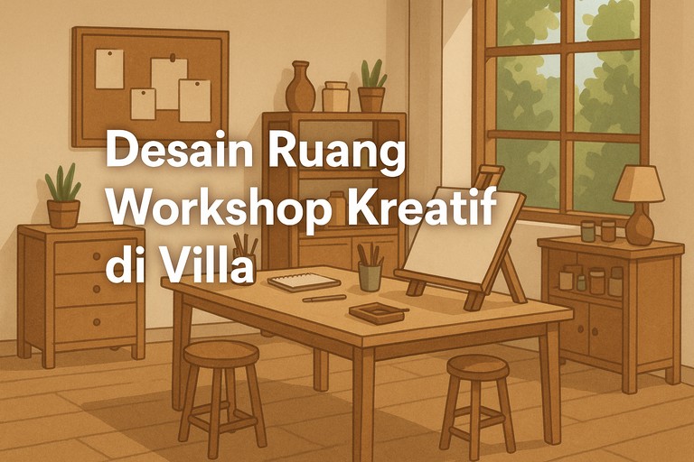 Desain Ruang Workshop Kreatif di Villa