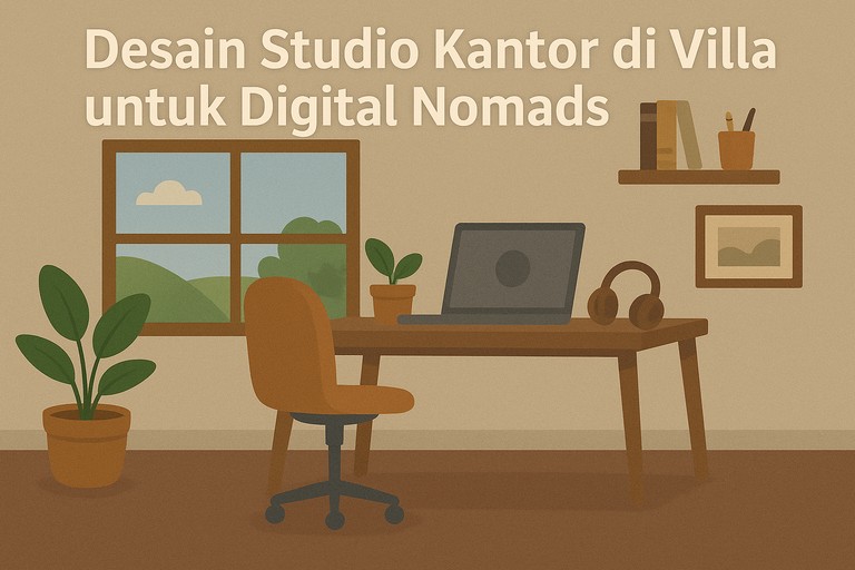 Desain Studio Kantor di Villa untuk Digital Nomads