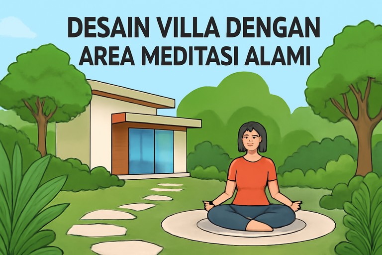 Desain Villa dengan Area Meditasi Alami