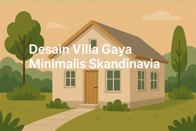 Desain Villa Gaya Minimalis Skandinavia