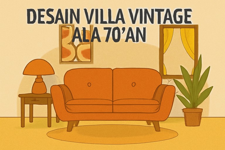 Desain Villa Vintage ala 70’an