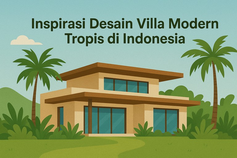 Inspirasi Desain Villa Modern Tropis di Indonesia