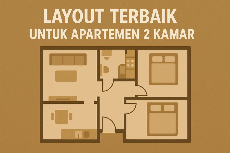 Layout Terbaik untuk Apartemen 2 Kamar