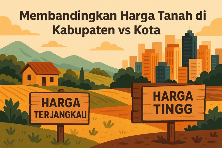 Membandingkan Harga Tanah di Kabupaten vs Kota