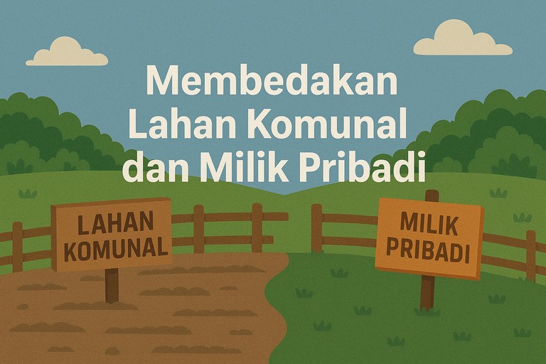 Membedakan Lahan Komunal dan Milik Pribadi