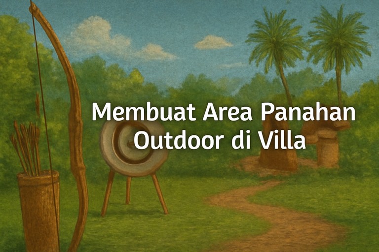 Membuat Area Panahan Outdoor di Villa