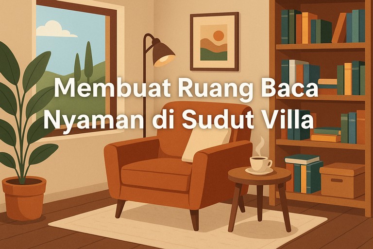 Membuat Ruang Baca Nyaman di Sudut Villa