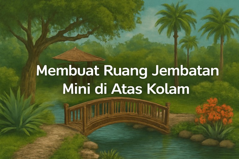 Membuat Ruang Jembatan Mini di Atas Kolam