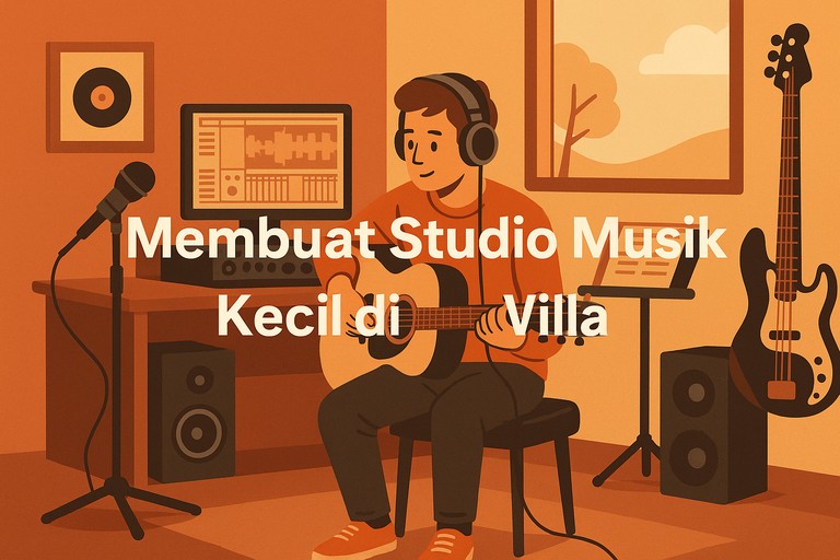 Membuat Studio Musik Kecil di Villa