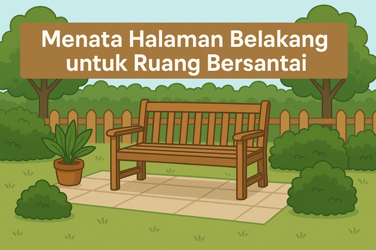Menata Halaman Belakang untuk Ruang Bersantai