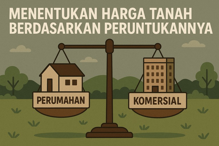 Menentukan Harga Tanah Berdasarkan Peruntukannya