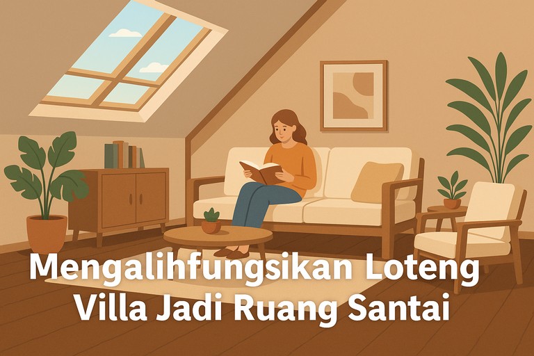 Mengalihfungsikan Loteng Villa Jadi Ruang Santai