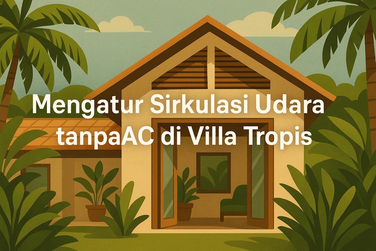 Mengatur Sirkulasi Udara tanpa AC di Villa Tropis