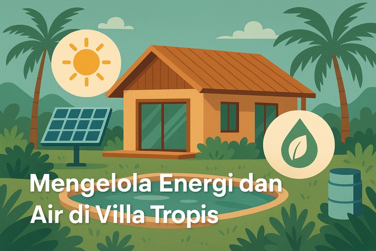 Mengelola Energi dan Air di Villa Tropis